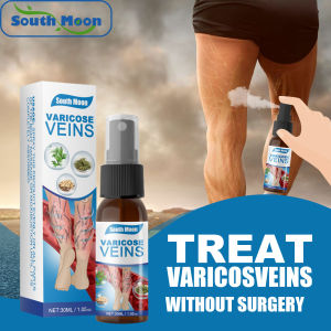【Hot Sale 】Factory Direct Sales 100 Effective South Moon Varicose veins spray Varicose Vein Remover Treatment Spray For Effective Treatment Of Leg Pain Bulging Spider Veins Vasculitis Relieve Vessels Bulging Unblock
