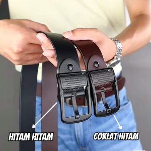 Promo Termurah Ikat Pinggang Kulit pria import terbaru dan terlaris - kepala besi