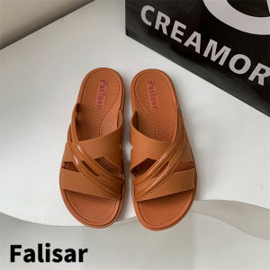 Falisar รองเท้าแฟชั่น รองเท้าแตะรัดส้น รองเท้ายางนิ่มใส่สบาย เบอร์37-41 ( มี 4สี ) NO.1317