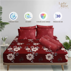 Lady Rose Prime - Sprei King 180x200 Tinggi 30cm Bantal 2 - Cordova