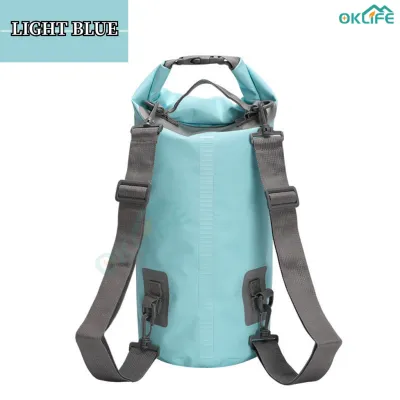 [OKLIFE. SG]Waterproof bag PVC waterproof bag Swimming beach rafting bag Camouflage Waterproof bucket bag Backpack