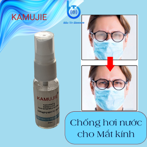 Chai xịt nano chống bám dính hơi nước cho mắt kính (Combo chai xịt 20ml kèm khăn lau Nano Anti-Fog)
