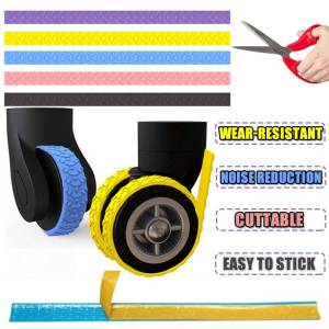 Creative Wear-Resistant Mute Cuttable Luggage Wheel Silicone Protective Cover Chair Sound-Reducing Silicone Protective Cover