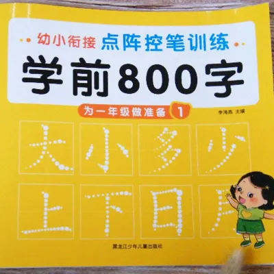 学前800字（全套10册） 幼儿园中文汉字练字册 看图识字早教彩图注音描红书 Chinese Character Writing Work Book pinyin Buku tulis WeBuild