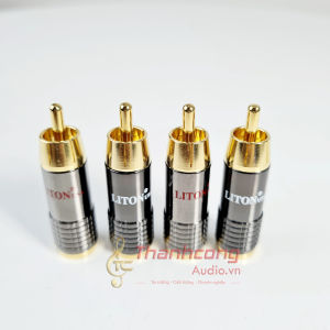 Jack AV jack hoa sen Liton mạ vàng loại cao cấp - Jack tín hiệu âm thanh dùng cho dây đường kính 8mm