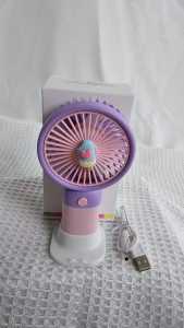 KIPAS ANGIN MINI PORTABLE GENGGAM USB CAS MOTIF BEBEK MELODY ICE CREAM DINO KENCANG TAHAN LAMA PREMIUM QUALITY