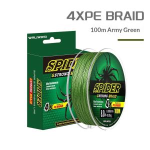 Koetsu 4x Dây Câu cá bện PE siêu khỏe 100m Độ mài mòn cao kháng cho nước mặn và nước ngọt câu cá