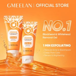 GMEELAN Orange Exfoliating Whitening Gel Facial body Scrub Peeling lotion Remove Acne Blackheads Set