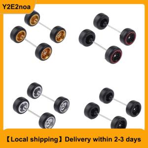 【Local shipping】 Innovative ABS Basic Modified Parts Vehicle Toy For Hotwheels Tomica Mini GT 1 Set 1 64 Model Car Wheels With Rubber Tires