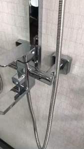 Sen cây vuông nóng lạnh đồng mạ crom inox 304 sơn tĩnh điện Mission