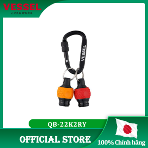 CẶP MÓC TREO MŨI VÍT VESSEL QB-22K2RY – BALL QUICK CATCHER 2 CHIẾC KÈM CARABINER CHÍNH HÃNG NHẬT BẢN