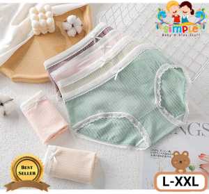 Celana Dalam Impor Remaja-Dewasa Simple Pita Renda #8 Size L-XXL/ Celana Dalam Wanita Nyaman Dipakai