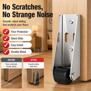 Anti-sag Door Bottom Pulley Support Wheel Gate Caster Stainless Steel Door Support Flat Bottom Wheel Table Leg Roller