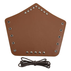 Gelang Tangan Kulit Lebar Gaya Punk Braid Warna Coklat / Hitam Aksesoris Fashion