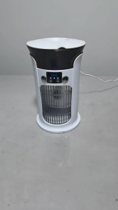 Portable Small Air Cooling USB Charging Desktop Fan with 3 Adjustable Speeds and LED Lighting for Bedroom or Office Use