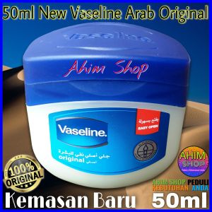 Vaseline Arab 50ml Petroleum Jelly Asli Murni 100% Original New Packaging Segel Tiga Tahap Pemurnian (Triple Purified) by Ahim Shop 50 ml