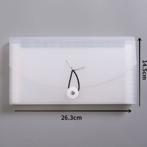 B6 Expending Bill Organizer Small Wallet For School Office Simple Portable 14.5X26.3X2.5CM