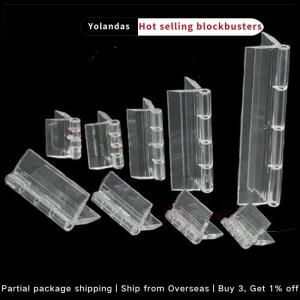 [Yolandas] 10pcs ทนทานใสบานพับพับอะคริลิคโปร่งใสบานพับแก้ว5ขนาด