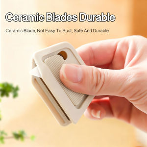 Portable Ceramic Unboxing Knife Creative Automatic Rebound Type Magnetic Suction Anti Stick Unboxing Safety Knife Unpack