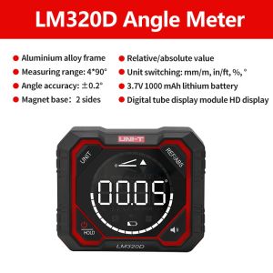 UNI-T Digital Inclinometer Magnetic LM320D LM320E LM320F Angle Meter Electronic Protractor Angle Leveling Tool