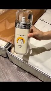 Allieuka 3 in1 Travel Gargle Cup Cute Toothbrush Storage Box Business Trip Plastic Large Capacity Container