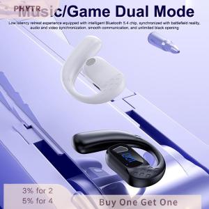 【จัดส่งภายใน 2-3 วัน】 หูฟังแบบเปิดหูหูฟังไร้สาย5.4บลูทูธแบบหมุนได้180ปรับได้หูฟังซ้ายขวาอเนกประสงค์จอแสดงผลดิจิตอล