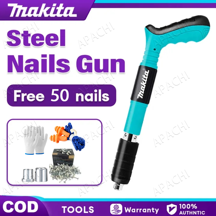 Manual Steel Nails Gun (Free 50 Nails) Concrete Rivet Tool Steel Rivet