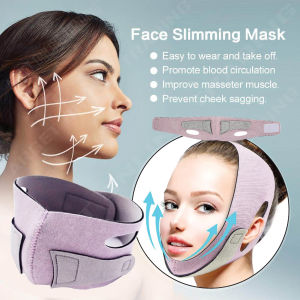 V Shape Face Slimming Strap Anti Wrinkle Chin Lift Up Facial Belt Slimming Cheeks / Pembentuk Muka Runcing Tirus