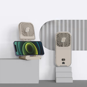 ★COD★ Kipas Power Bank Mini Folding Fan Power Bank 5000mAh Kipas Genggam Mini Lipat Kipas Angin Fan/Power Bank 5000mAh /Pemegang Ponsel /Listrik Senyap Portabel 3 In 1