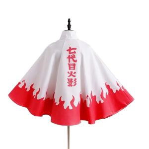 Naruto 6th 7th Leaf Village Hokage Naruto Uzumaki Namikaze Minato Cosplay Costume Halloween Party Cloak