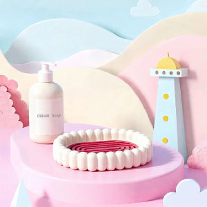 Double Layer Soap Drain Dish Bathroom Self-Draining Drainage Soap Box for Household Bathroom Travel