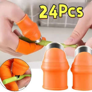 24Pcs Finger Picker Silicone Thumb Knife Set Thumb Protector for Garden Fruit Plant Pepper Picking Tool
