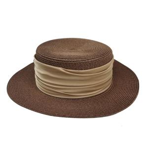 Straw Sun Hat for Women 2.36 Inch Wide Brim Fashionable Flat Top Sun Protections for Beach Vacation Summer Accessory