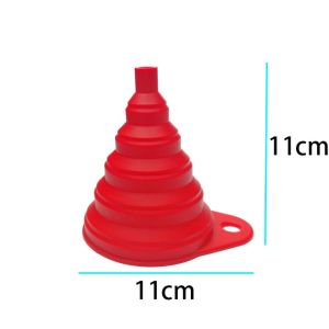 HJKL Universal Liquid Funnel Foldable Silicone Car Engine Funnel Kitchen Gadget Big Size Kitchen Funnel Auto Engine Oil