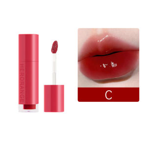 [COD]Indah Cermin Wajah Lip Glaze Tahan Air Pelembab Lip Glaze Romantic Tone Lip Glaze -💖Catherine