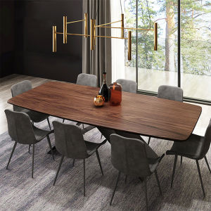 Dining Table Rectangular Dining Table Household 2m Solid Wood Dining Table