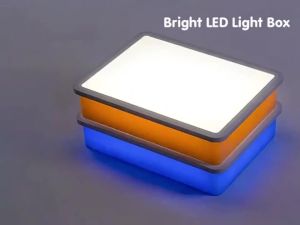 2026 Kids Led Light Sensory Toys Early Education Light/Shadow Exploration Parish Copying Drawing Painting Light Guide Board Aids