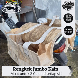 TEBAL & KUAT Rengkek Tas Motor Obrok Galon Ronjot Bahan dari Kain HALUS Daur Ulang Bisa PO Request UKURAN