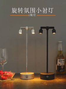 360° Free Rotating LED Bar Counten SpotlightRechargeable Desk Lampfor Bar and Restaurant Atmosphere Lamp