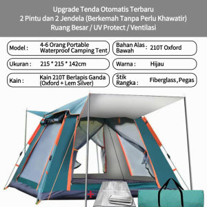 Tenda Camping 5-8 Orang 3.3✖2.1✖2.0M Portable Waterproof Camping Tent