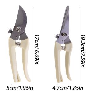 2pcs Stainless Steel Pruning Shears Set / Sharp and Wear-resistant Trimming Scissors / Professional Hands Pruner Cutter for Fruit Tree Branch Flower