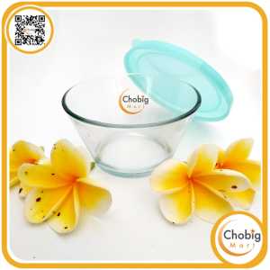CHOBIG Mangkuk Kaca 200ml Tutup Elegant Mangkok Soup Bowl with Lid TPB