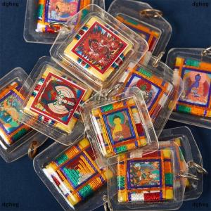 [COD] dgheg พวงกุญแจพระพุทธรูปทิเบตสีเขียวธาราจี้ขนาดเล็กกระเป๋า fengshui พวงกุญแจตกแต่งแบบชาวพุทธ