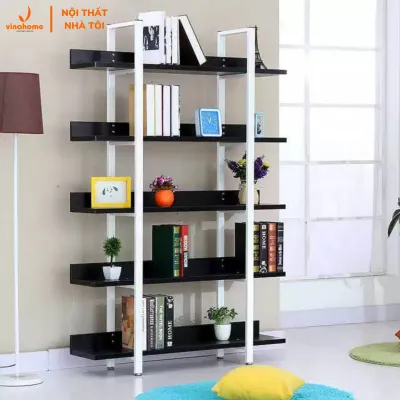VNH-501 Kệ phòng khách kệ văn phòng - phòng làm việc kệ sách kệ túi kệ mỹ phẩm kệ gỗ khung sắt