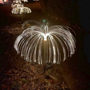 7 Colors Solar Jellyfish Lights LED Garden Lights Outdoor Wireless Fiber Optic Lamps For Lawn/Walk