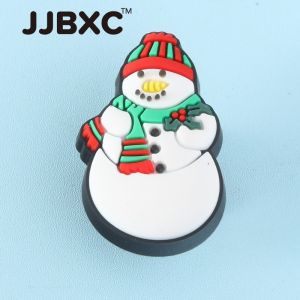 Khóa giày JJBXC CHARM kiểu người tuyết và cây thông Noel cho trang trí giày thời trang DIY