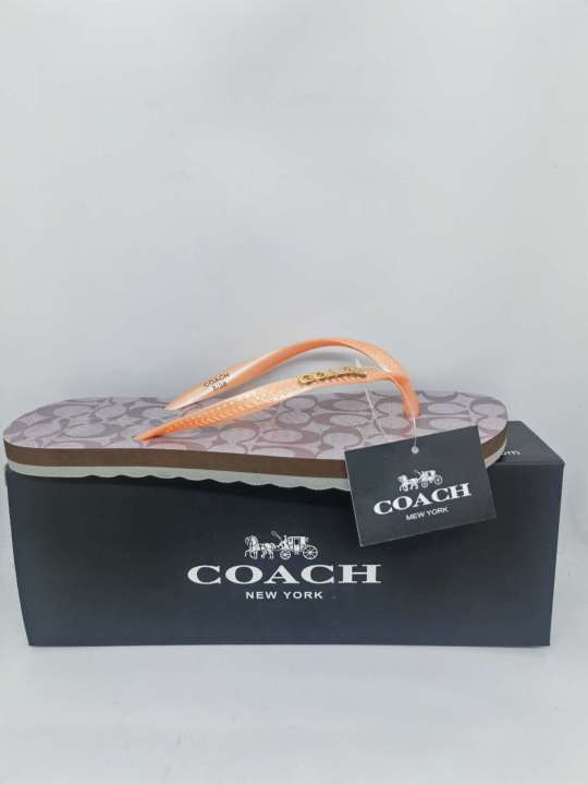 Coach highend flipflops, beach slipper, outdoor slipper, Lady flip