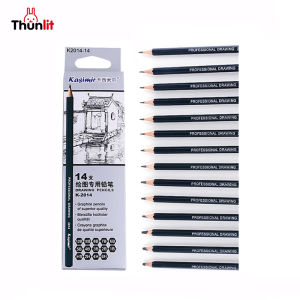 Thunlit Sketch Pencil 14PCs Set Art Sketching Wooden Pencils Student Pencil Stationery for Exam Applicable to Various Painting Methods