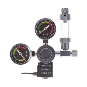 Professional Double Gauge CO2 Dispenser With Response Valves For Healthy Aquarium