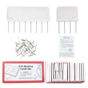 หมุดปักถักแบบใช้งานง่ายเครื่องมือถักสำหรับงานปักที่มีสีสันชุดหวีงานถัก